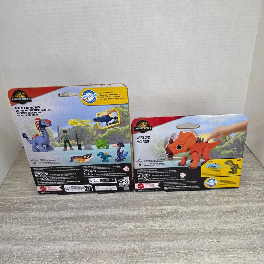 Imaginext Jurassic World Rebirth Land Sea Air Multipack & Aquilops Dolores Set